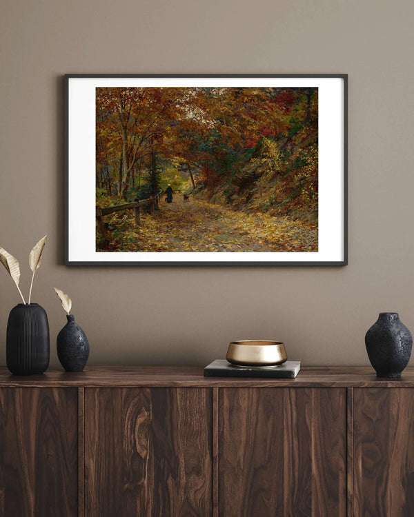 Olga Wisinger-Florian - Dökülen Yapraklar Fine Art Baskı