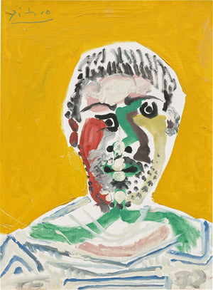 Pablo Picasso - Erkek Büstü Fine Art Baskı