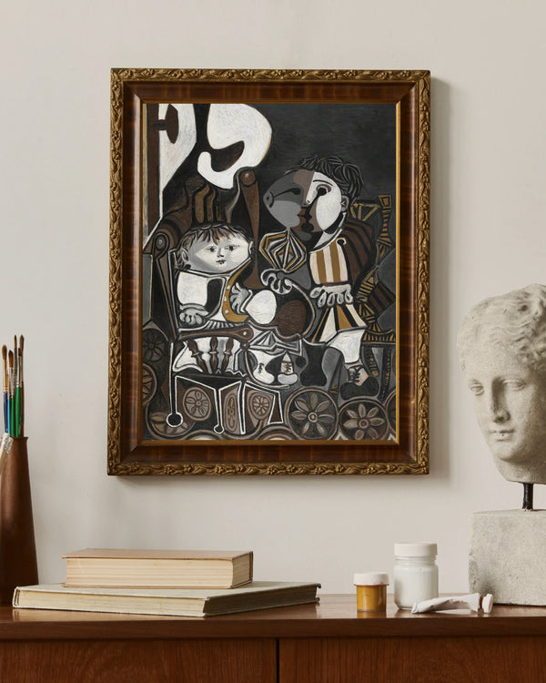 Pablo Picasso - Claude et Paloma çerçeve