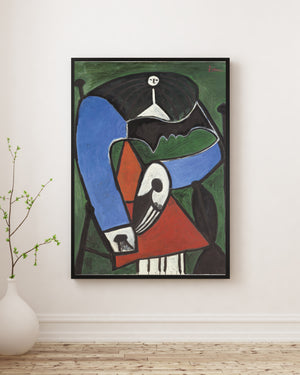 Pablo Picasso - Koltukta Oturan Kadın poster