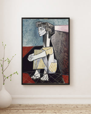 Pablo Picasso - Kolları Çapraz Jacqueline poster
