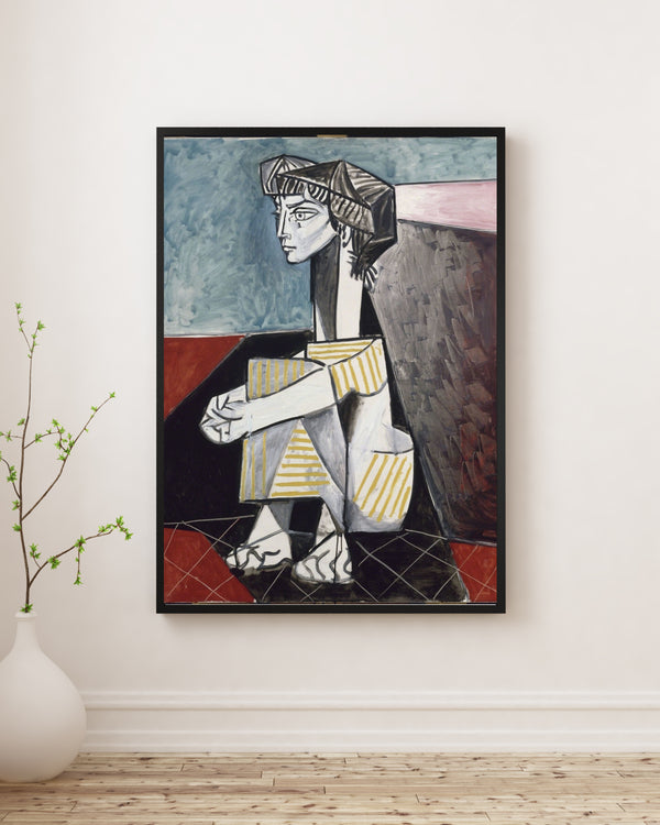 Pablo Picasso - Kolları Çapraz Jacqueline poster