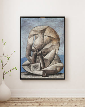 Pablo Picasso - Kitaplı Büyük Banyo Yapan Kadın poster