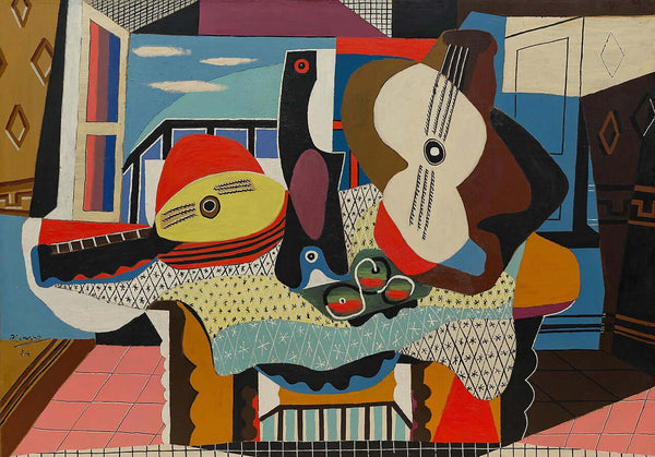 Pablo Picasso - Mandolin ve Gitar tablo