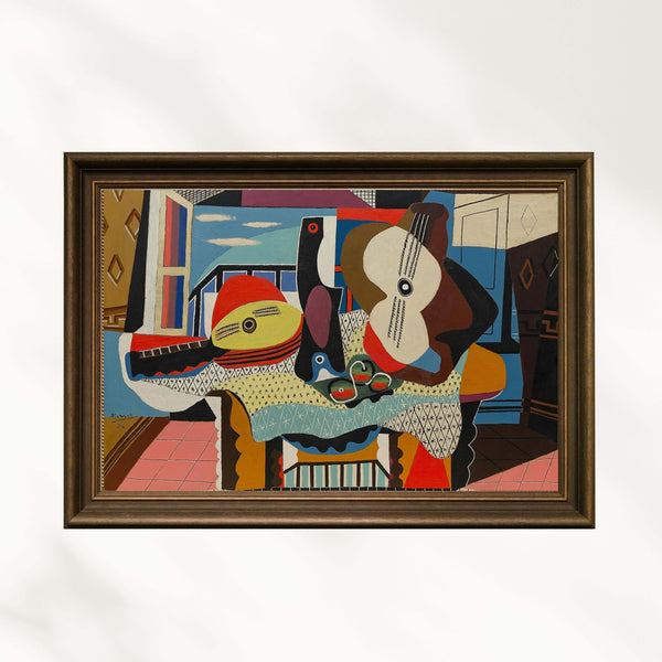 Pablo Picasso - Mandolin ve Gitar poster