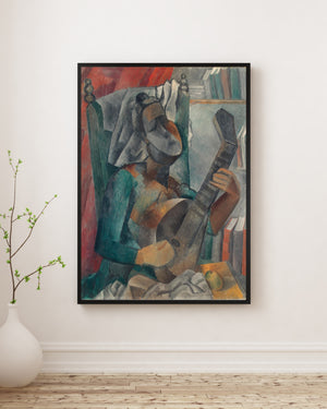 Pablo Picasso - Mandolinli Kadın Poster