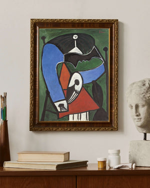 Pablo Picasso - Koltukta Oturan Kadın çerçeve