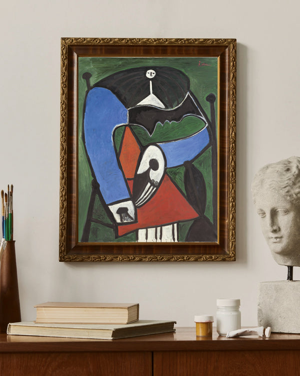 Pablo Picasso - Koltukta Oturan Kadın çerçeve