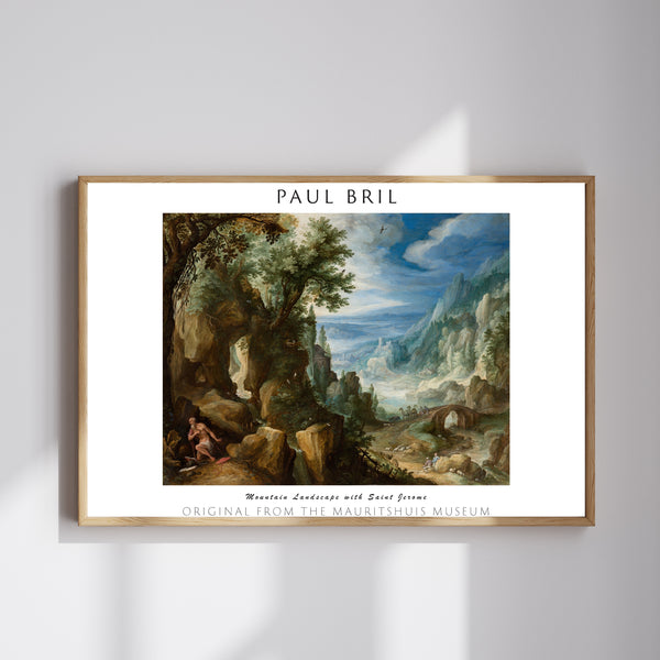 Paul Bril-Aziz Jerome’lu Dağlık Manzara