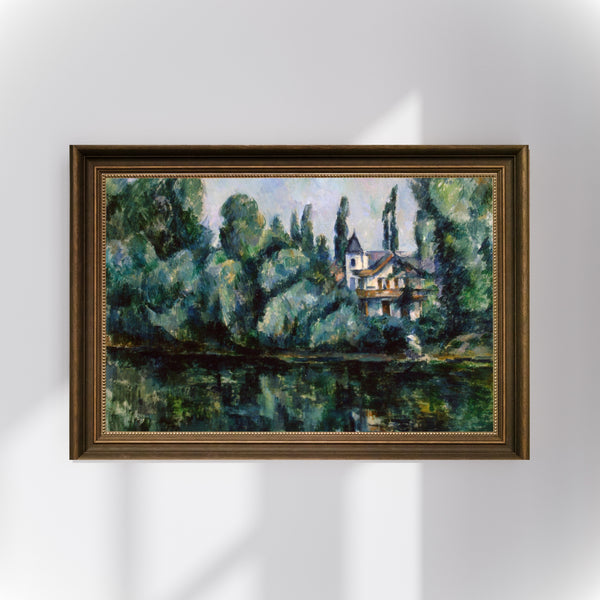 Paul Cézanne - Marne Nehri Kıyıları Poster