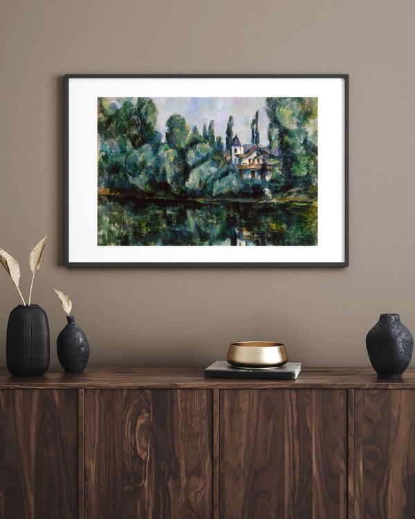 Paul Cézanne - Marne Nehri Kıyıları Çerçeve