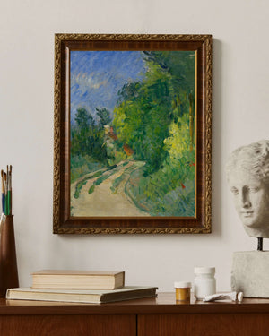 Paul Cézanne - Ormandaki Kıvrımlı Yol Fine Art Baskı