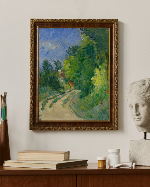 Paul Cézanne - Ormandaki Kıvrımlı Yol Fine Art Baskı