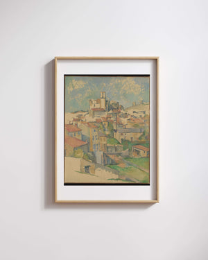 Paul Cézanne - Gardanne Manzarası Fine Art Baskı
