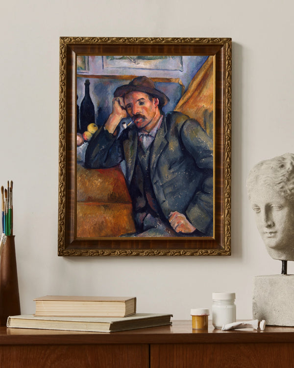 Paul Cézanne - Tütün İçen Adam Çerçeve