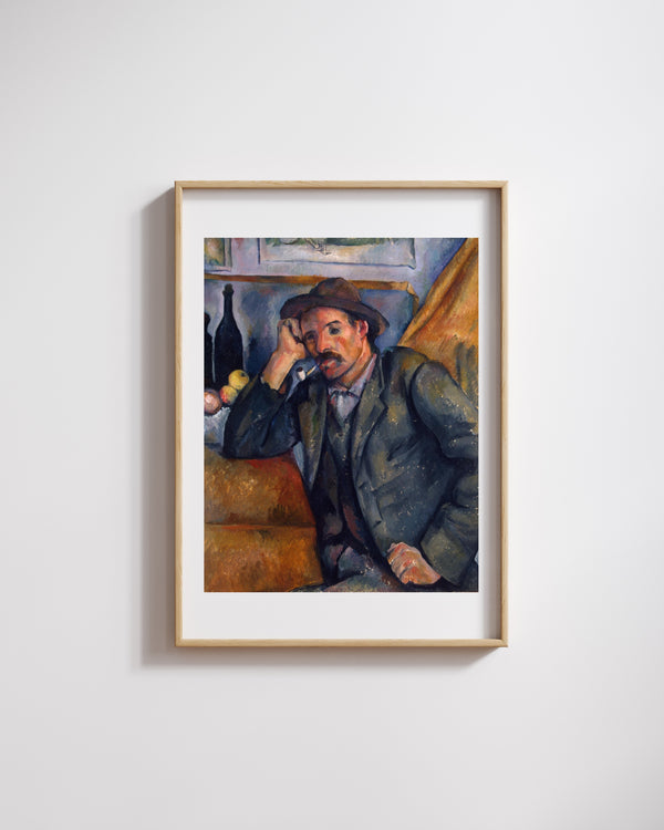 Paul Cézanne - Tütün İçen Adam Fine Art Baskı