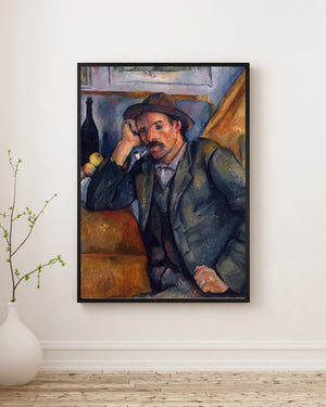 Paul Cézanne - Tütün İçen Adam Poster