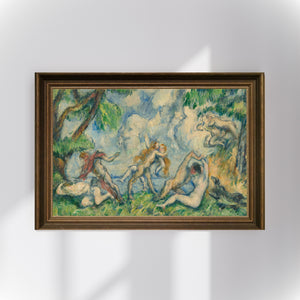 Paul Cézanne - Aşkın Mücadelesi Poster