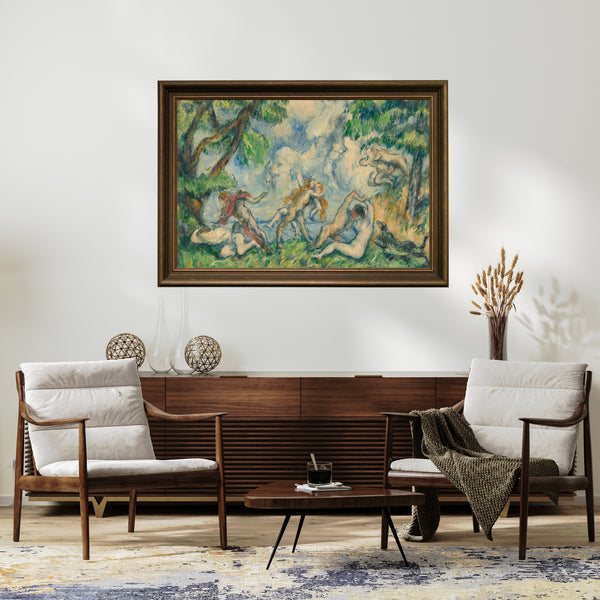 Paul Cézanne - Aşkın Mücadelesi Fine Art Baskı