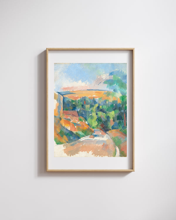 Paul Cézanne - Yoldaki Viraj Fine Art Baskı