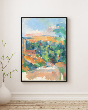 Paul Cézanne - Yoldaki Viraj Poster