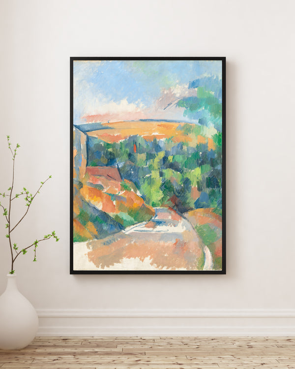 Paul Cézanne - Yoldaki Viraj Poster