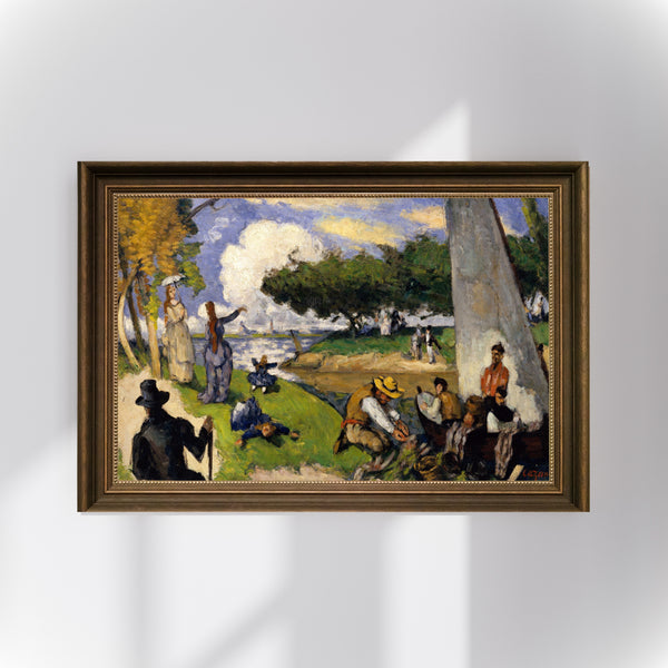 Paul Cézanne - Balıkçılar Poster