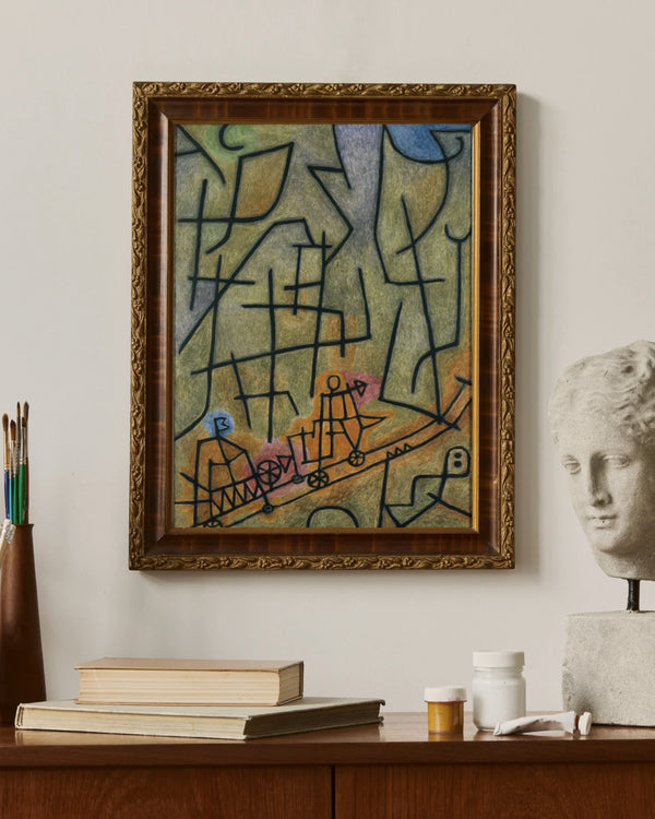 Paul Klee - Dağın Fethi çerçeve