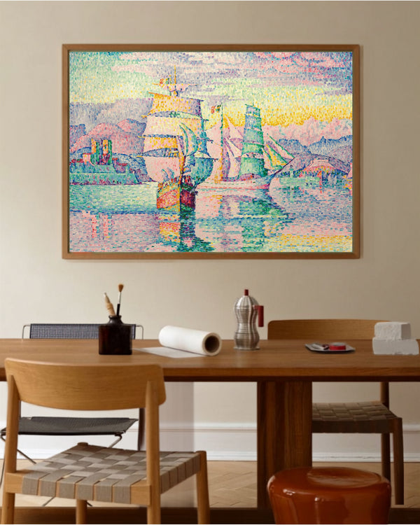 Paul Signac - Antibes'te İki Direkli Yelkenliler