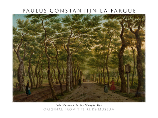 Paulus Constantijn la Fargue - Haagse Bos’taki Herepad Yolu fine art baskı