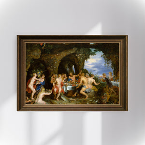 Peter Paul Rubens - Jan Brueghel the Elder - Acheloüs'ün Şöleni Poster