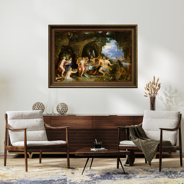 Peter Paul Rubens - Jan Brueghel the Elder - Acheloüs'ün Şöleni Çerçeve