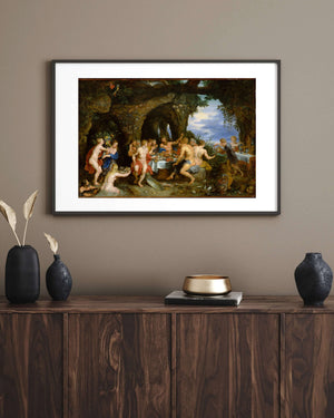 Peter Paul Rubens - Jan Brueghel the Elder - Acheloüs'ün Şöleni Fine Art Baskı