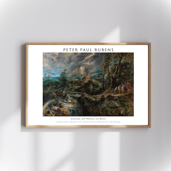 Peter Paul Rubens - Philemon ve Baucis ile Manzara poster