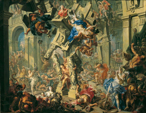 Johann Georg Platzer - Samson’un İntikamı Fine Art Baskı