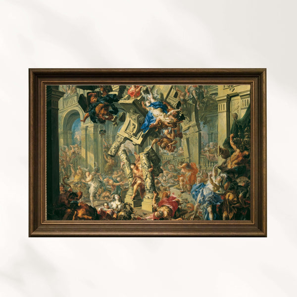 Johann Georg Platzer - Samson’un İntikamı Fine Art Baskı