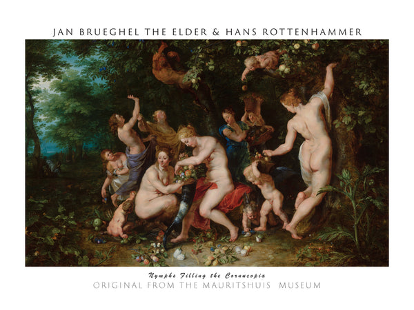 Jan Brueghel the Elder & Peter Paul Rubens-Nimfler Bolluk Boynuzunu Dolduruyor fine art baskı