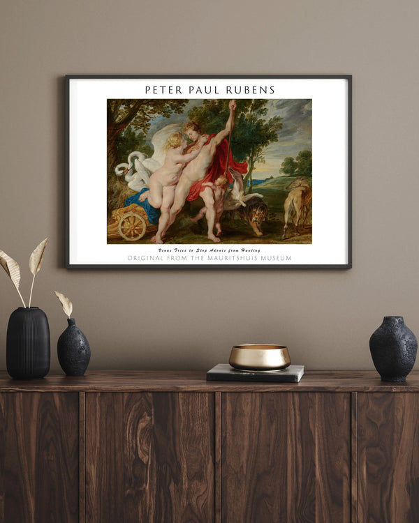 Peter Paul Rubens-Venüs, Adonis’i Avlanmaktan Alıkoymaya Çalışıyor