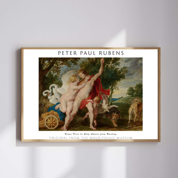Peter Paul Rubens-Venüs, Adonis’i Avlanmaktan Alıkoymaya Çalışıyor