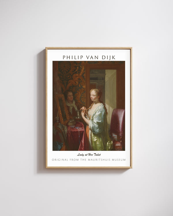 Philip van Dijk-Tuvalet Başında Kadın