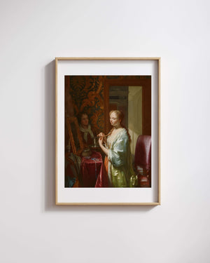 Philip van Dijk - Tuvalet Başında Kadın fine art baskı