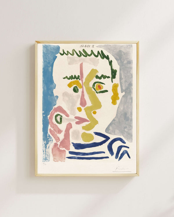 Pablo Picasso - Beyaz Sigara İçen Adam Fine Art Baskı