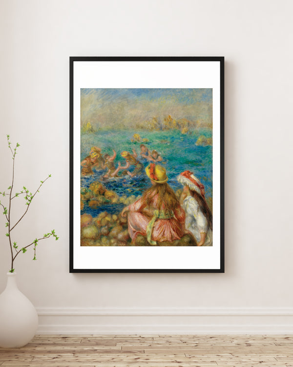 Pierre-Auguste Renoir - Yıkananlar fine art baskı