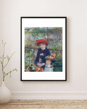 Pierre-Auguste Renoir - İki Kız Kardeş fine art baskı