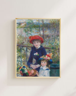 Pierre-Auguste Renoir - İki Kız Kardeş fine art baskı