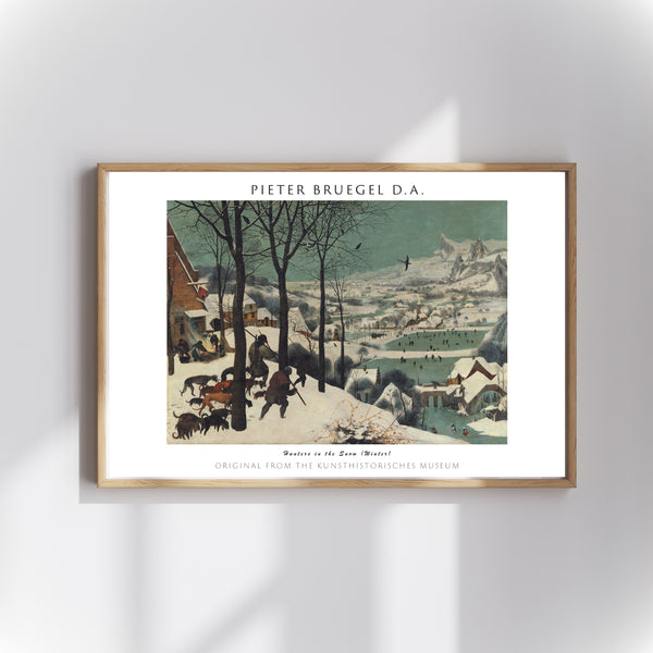 Pieter Bruegel d. A. - Avcıların Kışı poster