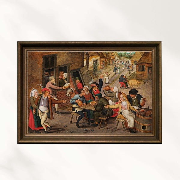 Pieter Brueghel the Younger - Kuğu Hanı Fine Art Baskı