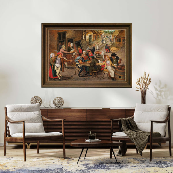 Pieter Brueghel the Younger - Kuğu Hanı Fine Art Baskı