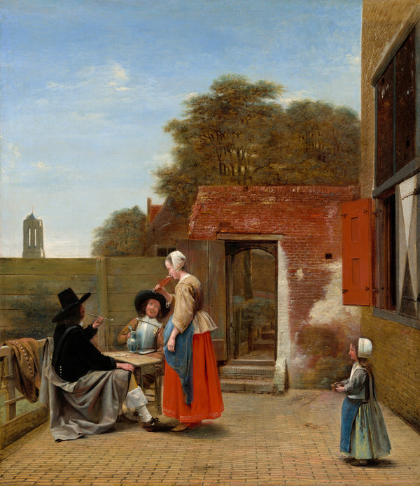 Pieter de Hooch - Hollanda Avlusu Tablo