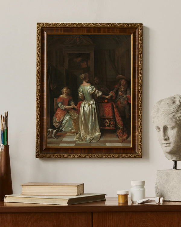 Pieter de Hooch - Selamlama Çerçeve